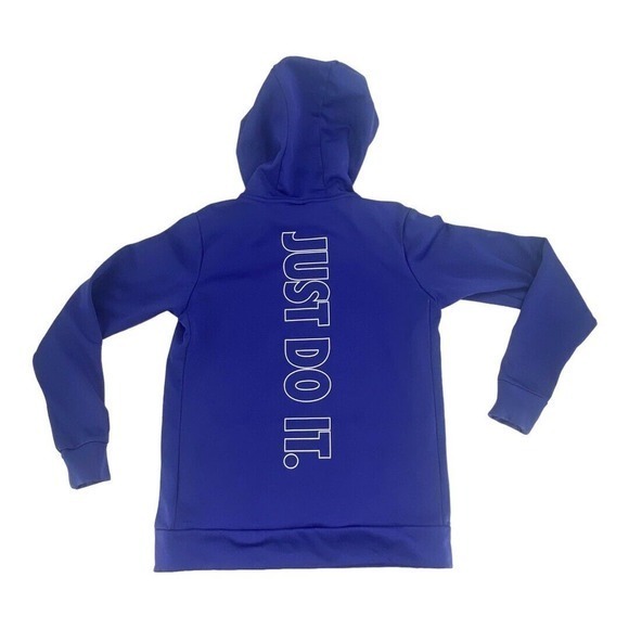 Nike Dri Fit‎ “Just Do It” Athletic Purple Hoodie Jacket Men’s Size S - Picture 4 of 11